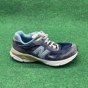 New Balance 990 V3 Athletic Running Shoes Navy W990NV3 Womens Size 9 D WIDE